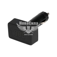 Вольтметр 12-24v (Заря) (в прикуривател) 3 знака, без предохранителя