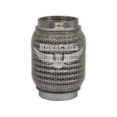 Гофра глушника 45х100мм. 3-х шарова Interlock, кольчуга (AGK) (короткий фланець)