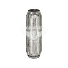 Гофра глушника 55х250мм. 2-х шарова Interlock (EuroEx) (короткий фланець)