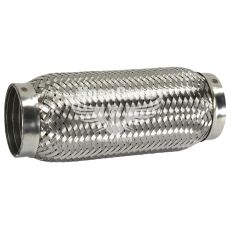 Гофра глушителя 60х200мм. 3-х слойная Interlock, (Shikoo) (короткий фланец)