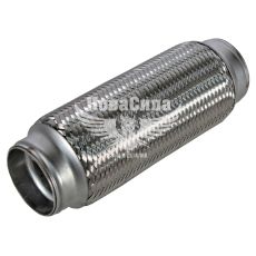 Гофра глушителя 55х220мм. 3-х слойная (Walline) (длинный фланец)