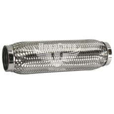 Гофра глушителя 50х250мм. 3-х слойная Interlock, (Shikoo) (короткий фланец)