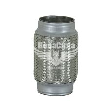 Гофра глушника 64х150мм. 3-х шарова (CarLine) (довгий фланець)