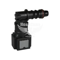 Зєднувач швидкознімний для паливних шлангів кутовий 6х8мм. (Rider) (6,3 ID)