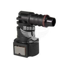 Зєднувач швидкознімний для паливних шлангів кутовий 8х10мм. (Rider) (9,49 ID)