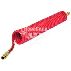 Шланг повітряний М22х1,5 червоний 7м. (Rider) (зєднання машини з полуприцепом)