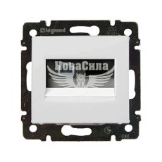LEGRAND Valena Розетка комп'ютер + телефон RJ45 CAT6 + RJ11, білий, (без рамки)