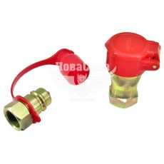 Быстро раздельное соединения M22x1.5 желтое (Skadi) (воздушной системы) с крышкой