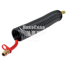 Шланг повітряний М22х1,5 чорний, червоний наконечник 7м. (Rider) (зєднання машини з полуприцепом)