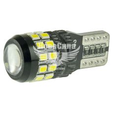 Лампочка без цоколя LED T10_W5W біла 27-діодів 12V (Cyclone) 5000K Canbus