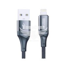 Кабель для зарядки моб. телеф. USB-A to Lightning (Brevia) 1м. чорний, Box (56100)
