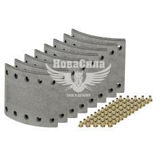 Накладка тормозной колодки BPW, SAF 420х180 2-рем. (Jurid)