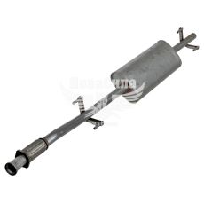 Глушник (бочка) основний MB Sprinter 2.9TD з95-00р.в. з гофр. (POLMO) (нерж.)