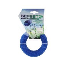 Косильна струна (Gefest) квадрат кручений 2,7мм. 15м. леска