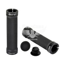 Гріпси на кермо велосипеда (Greys) гумові, затискачі 2 шт, довжина 130 мм, чорні