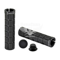 Гріпси на кермо велосипеда (Greys) гумові, затискач 1 шт, довжина 130 мм, чорні