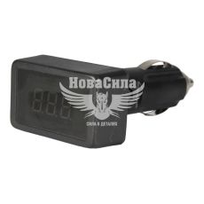 Вольтметр 12-24v (Зоря) (в прикурювач) 3 знаки