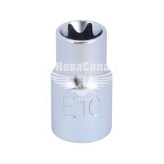 Головка торцевая низкая E-профиль 1/4 E-10мм. (Toptul)
