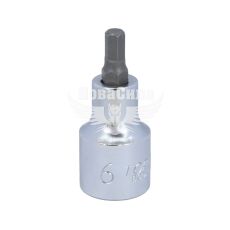 Головка торцева з бітою HEX 1/2 М6 (Toptul) (55мм.)