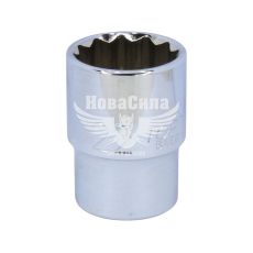 Головка торцева низька дванадцятигранна 1/2 22мм. (Toptul)