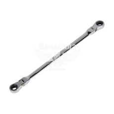 Ключ накидний 8х9мм. подовжений з тріщоткою та шарніром (Andrmax)