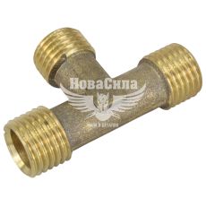 Переходник трубок латунный (тройник) 14х14х14