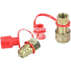 Быстро раздельное соединение М22х1.5 красное (Skadi) (воздушной системы) с заглушкой