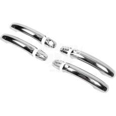 Накладка ручки дверн. зовн. VW Touareg з02-10р.в. Турецька сталь (Carmos) (к-т 4 шт.) (без кнопок)