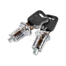 Замок дверной 3302-Газель в сб. новый образец (СНГ) (2-замки /2-ключа)