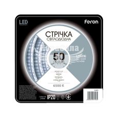 Feron Світлодіодна стрічка LS606 12В 7.2Вт/м IP20 білий