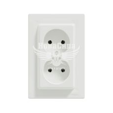 Schneider Electric Asfora Розетка подвійна б/з, білий