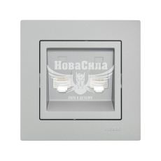 LEZARD VESNA Розетка комп'ютерна подвійна RJ45 CAT5, платина
