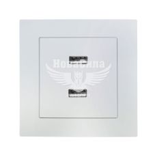 LEZARD VESNA Розетка USB + USB, білий