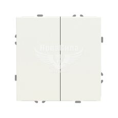 Ardero Soft EV112V-W Вимикач подвійний, білий, без рамки