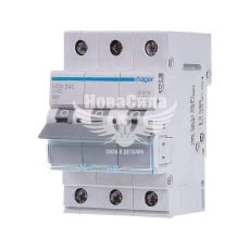 Автоматичний вимикач Hager 3P C40A 6kA 3M (MCN340)