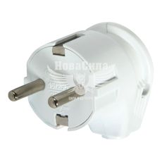 Вилка електрична E.NEXT e.plug.angle.007.16,з заземленням, 16А кутова біла (s9100004)