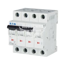 Автоматичний вимикач EATON PL6-C63/3N 3п+N C63A 6kA 4М (106916)