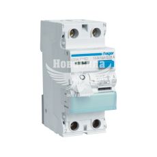 Пристрій захисного відключення Hager 2P 16A 6kA 30mA тип A (ПЗВ) (CDA216D)