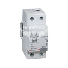 Вимикач диференціального струму LEGRAND RX3 1Р+N 40А 30mA AC (ПЗВ) (402025)