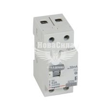 Вимикач диференціального струму LEGRAND RX3 1Р+N 63А 30mA AC (ПЗВ) (402026)