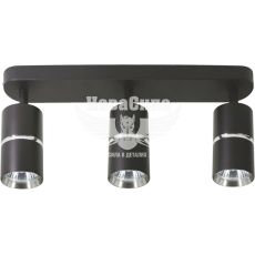 Світильник накладний Ardero ML312-3 BAMBOO поворотний під лампу GU10 MR16, чорний хром (8086)