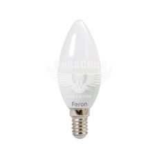 Світлодіодна лампа Feron E14 LB-737 6Вт 4000K C37 Свічка (5035)