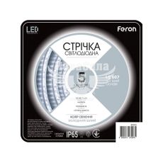 Світлодіодна стрічка Feron LS607 12В 14.4Вт/м IP65 5500K 5м (8165)