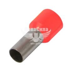Наконечник втулочный изолированный E.NEXT e.terminal.stand.e1008.red 1,0 кв.мм, красный (s3036015)