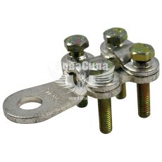 Наконечник кабельный E.NEXT e.end.stand.clamp.50.70 на винтах, 50-70 мм2, отверстие 10 мм (s0170003)