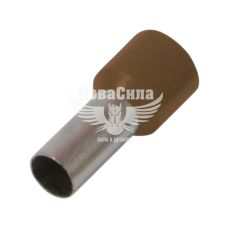 Наконечник втулочный изолированный E.NEXT e.terminal.stand.e10-12.brown 10,0 кв.мм, коричневый, 100шт (s3036051)