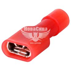 Наконечник-соединитель изолированный серии FN E.NEXT e.terminal.stand.fdfn1.25.250.red (fn.f.0,5.1,5) 0,5-1,5 кв.мм "мама", 100шт (s4039000)