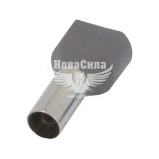 Втулочный наконечник изолированный E.NEXT e.terminal.stand.te.2.16.grey (TE16-14 grey) 2x16 кв.мм, серый, 100шт (s4037012)