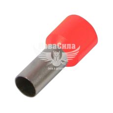 Наконечник втулочный изолированный E.NEXT e.terminal.stand.e10-12.red 10,0 кв.мм, красный, 100шт (s3036043)