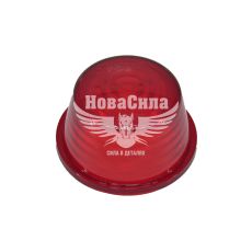 Стекло фонаря габаритов универсальных (HICO) красное (Г06) (KLS018)